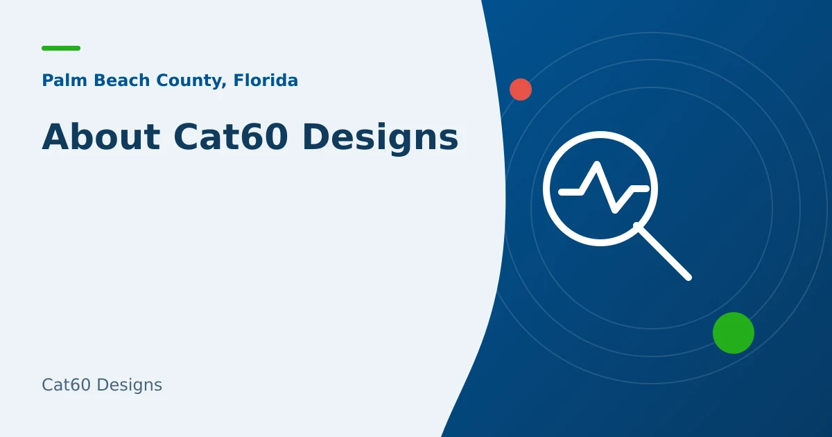 Cat60 Designs brand artwork for local search and websites
