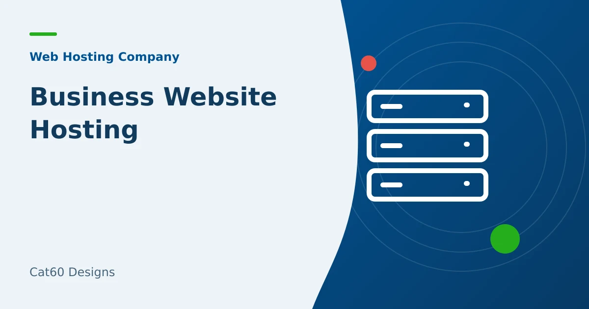 A business website hosting comparison checklist covering access and support needs.