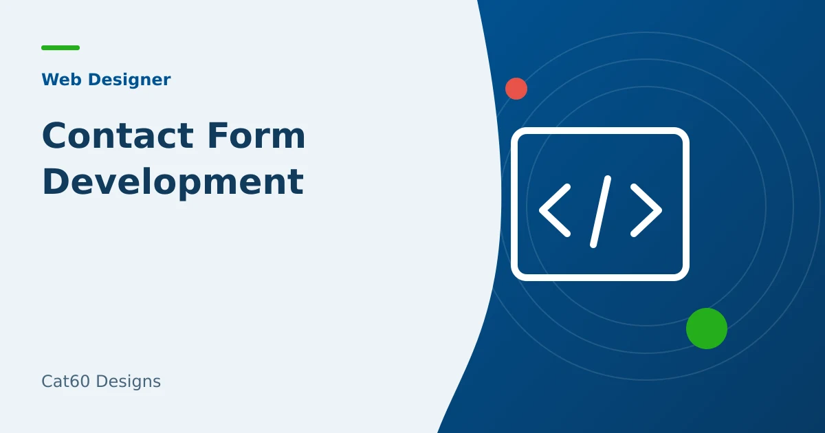 A contact form showing clear field labels, validation, and submission confirmation.