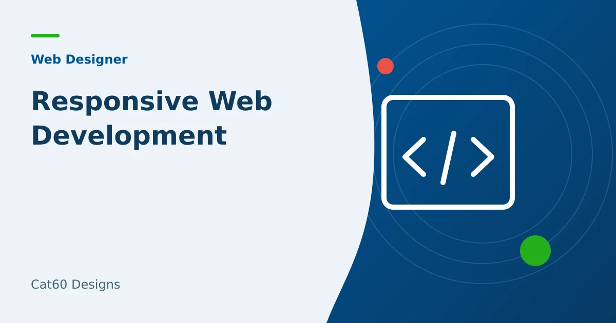 Responsive site components being checked at desktop, tablet, and phone widths.