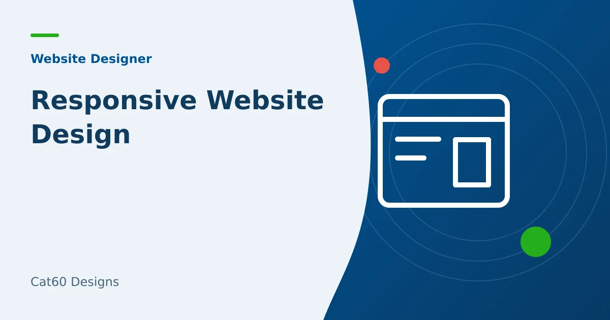 The same business website layout adapting from desktop to tablet and phone.