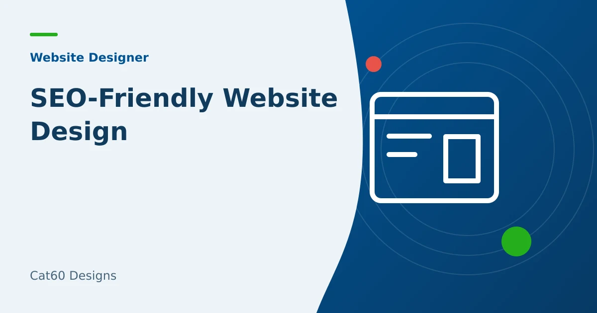 A website design showing descriptive page navigation and readable service content.