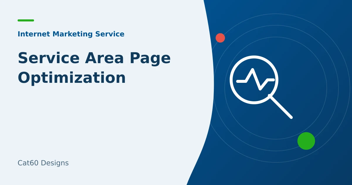 A service-area map beside a page with verified location coverage.
