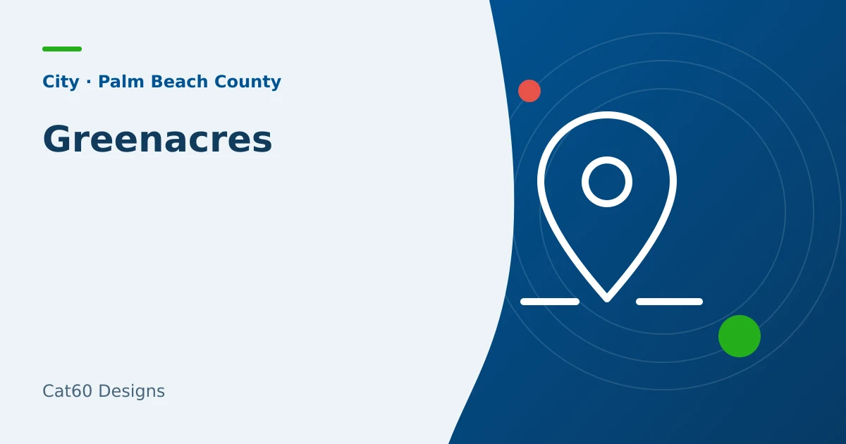 A Greenacres business website and local search planning concept.