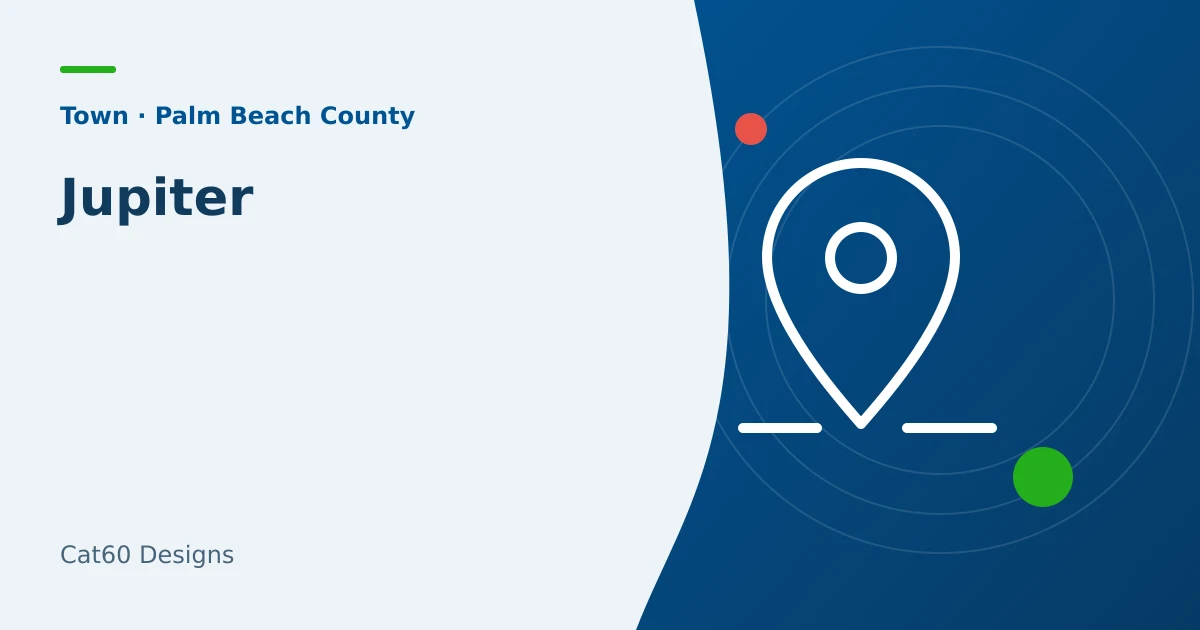 A local website and search plan for a Jupiter business.
