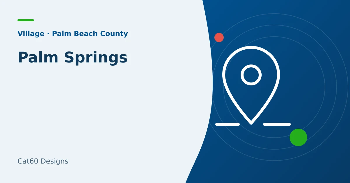A Florida-specific local search and website plan for Palm Springs businesses.