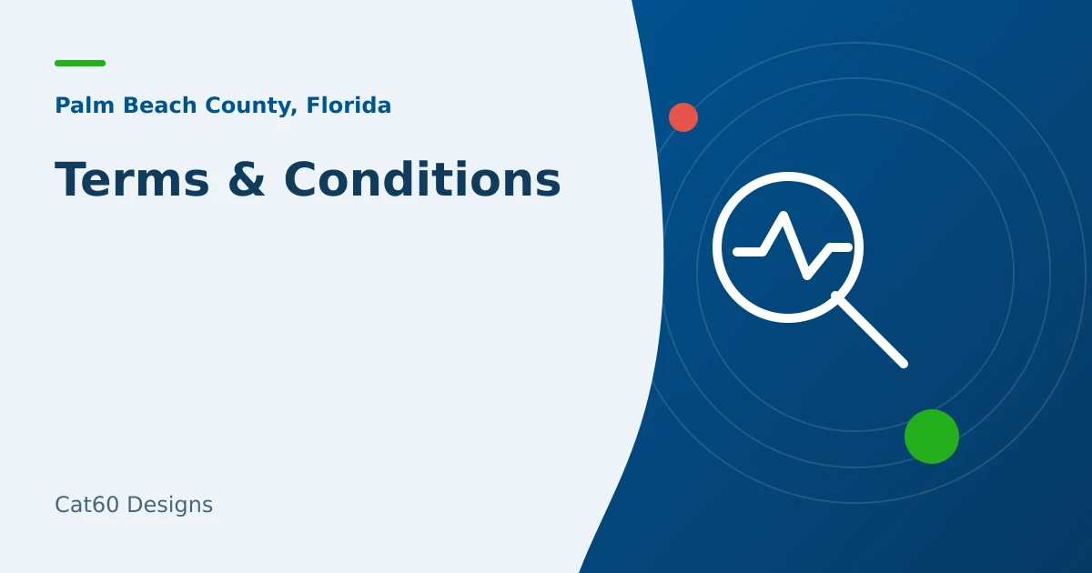 Terms and conditions artwork for the Cat60 Designs website