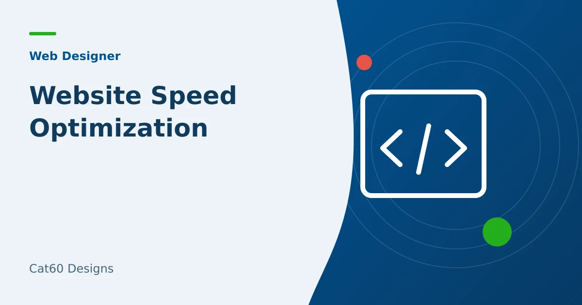 Website loading measurements beside a list of image and script optimization options.