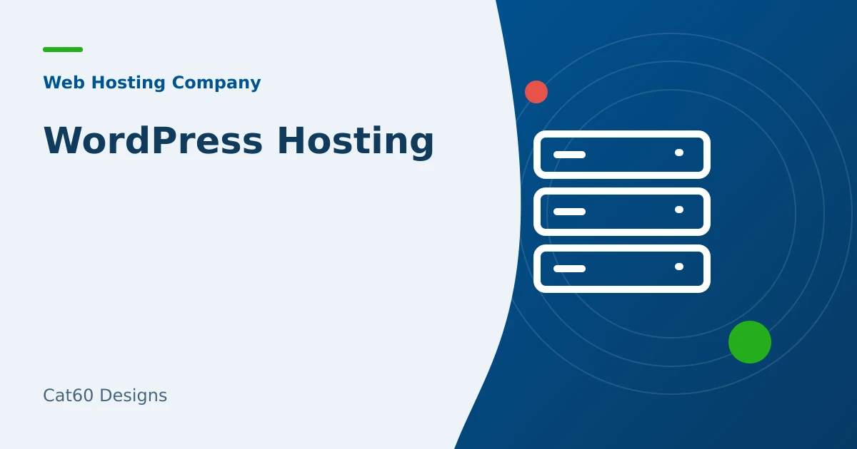 WordPress hosting requirements listed beside theme, plugin, and backup needs.