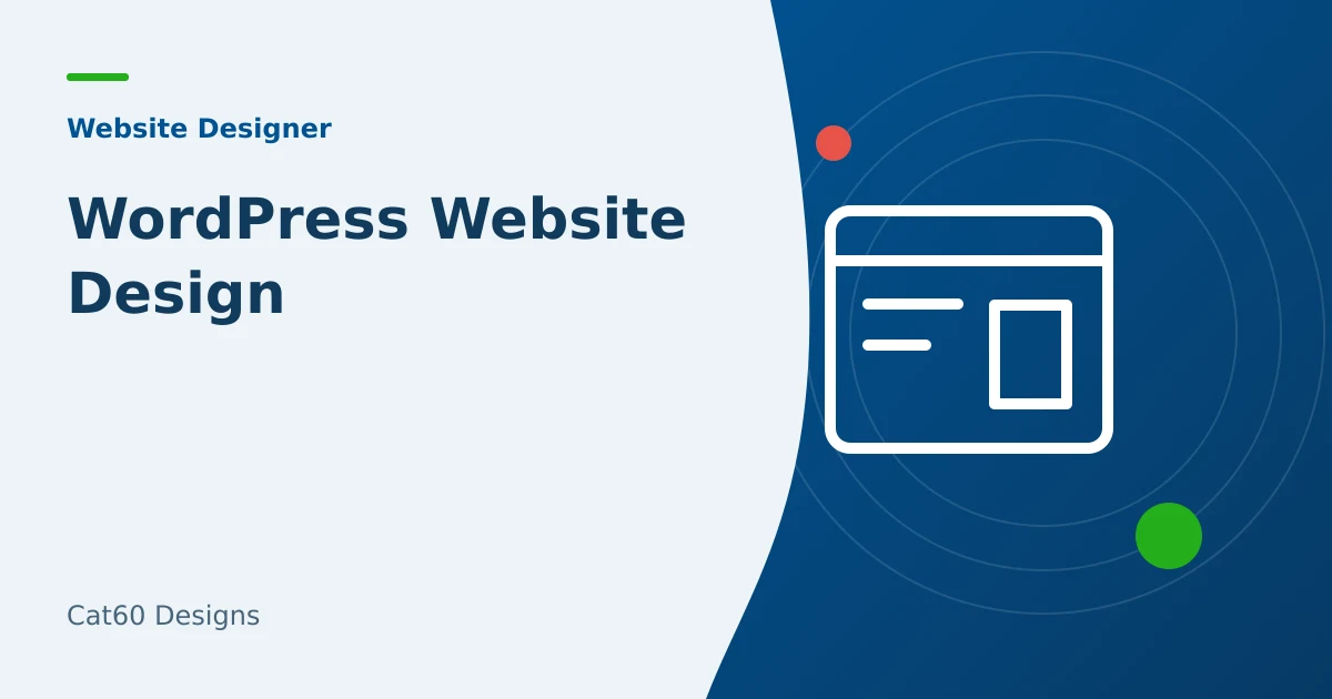 A WordPress page layout being planned alongside its content editing controls.